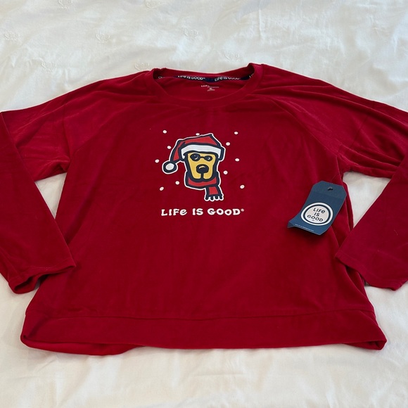 Life Is Good Other - Life Is Good Red Pajama Top